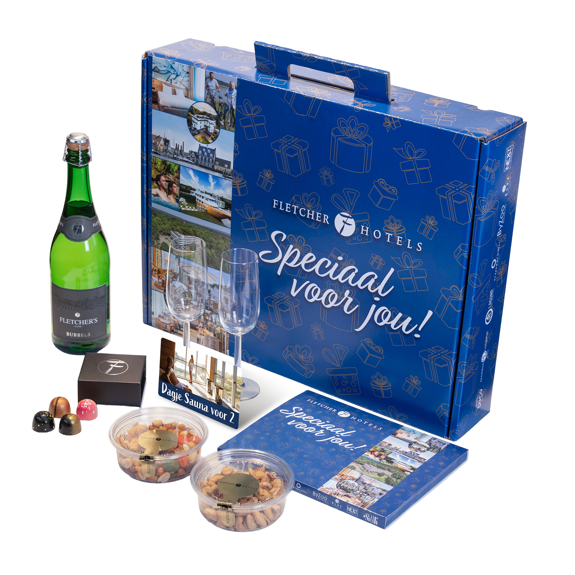 Fletcher’s Cadeaubox + BLUE Dagje Sauna Cadeaukaart